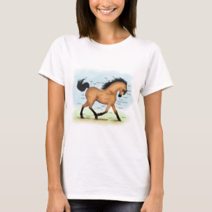 Camiseta Anatomia educativa equina com pele de bucha