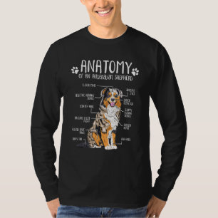 Camiseta Anatomia Engraçada Cachorro Australiano Lover Auss