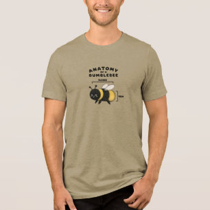 Camiseta Anatomia Engraçada de um Abelhão Blebee Bum Fofinh