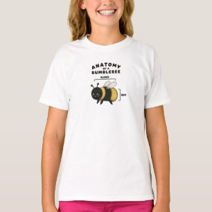 Camiseta Anatomia Engraçada de um Abelhão Blebee Bum Fofinh