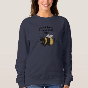 Camiseta Anatomia Engraçada de um Abelhão Blebee Bum Fofo