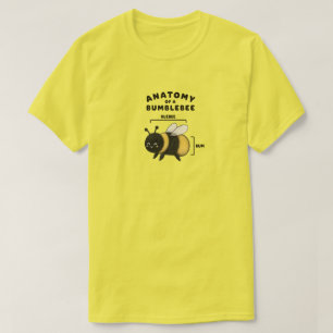 Camiseta Anatomia Engraçada de um Abelharuco Blebee Bum Fof