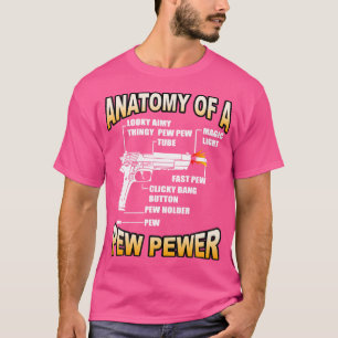 Camiseta Anatomia Engraçada De Um Lover De Arma De Arma De 