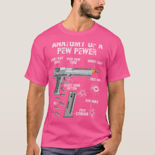 Camiseta Anatomia Engraçada De Um Pewer - Arma De Ammo - Em