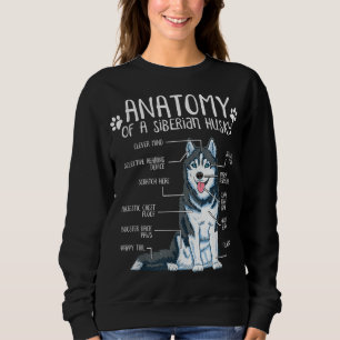 Camiseta Anatomia Engraçada Sobremesa-Cachorro Siberiana