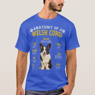 Camiseta Anatomia Engraçada Welsh Corgi Oferece Presentes P