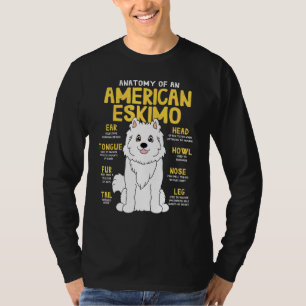 Camiseta Anatomia esquimó americana Cachorro mãe Pai