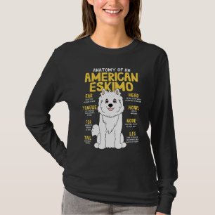 Camiseta Anatomia esquimó americana Cachorro mãe Pai