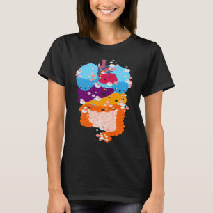 Camiseta Anatomia Fisiologia Coração Pulmões Órgãos Vitais