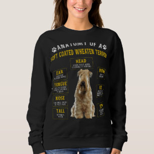 Camiseta Anatomia, Mole Coated Wheaten Terrier Para Homens