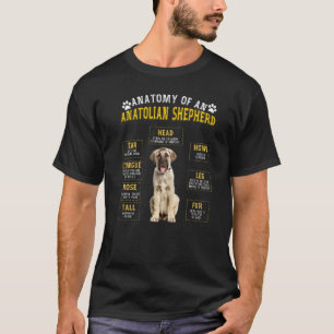 Camiseta Anatomia Pastor Anatólia Para Mulheres Homens