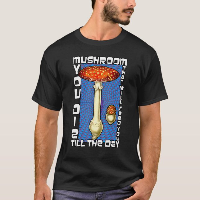 Camiseta Anatomia Psicodélica do Mycelium Mushroom (Frente)