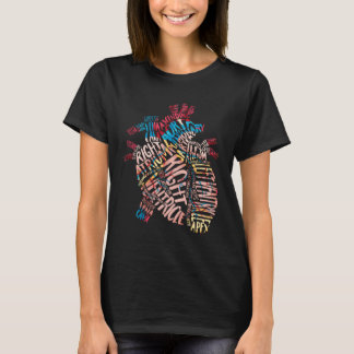 Camiseta Anatomical Human Heart Cardiology Medical Cardiac 