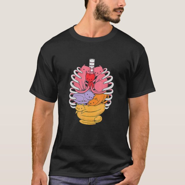Camiseta Anatomicat Anatomicat Cat Simple Design (Frente)