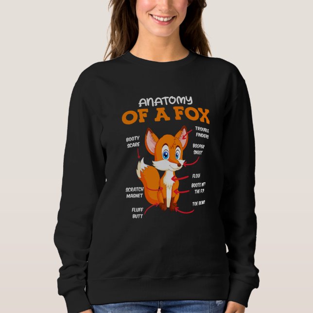 Camiseta Anatomy of a fox children (Frente)