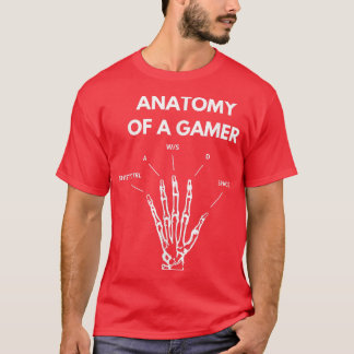 Camiseta Anatomy of a Gamer Hand Skeleton