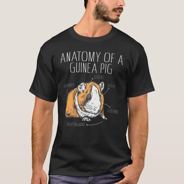 Camiseta Anatomy of a Guinea Pig (Frente)