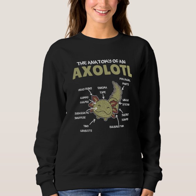 Camiseta Anatomy Of an Axolotl Sweet Axolotl Explanation  5 (Frente)