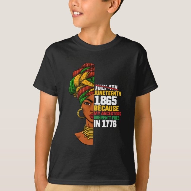 Camiseta Ancestrais do Décimo Junto Grátis 1776 julho 4 Pre (Frente)