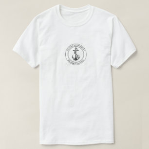 Camiseta Anchor Anchor Marina Boat Localização Capitão