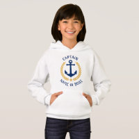 Anchor Boat Capitão Dourada Laurel Girls White