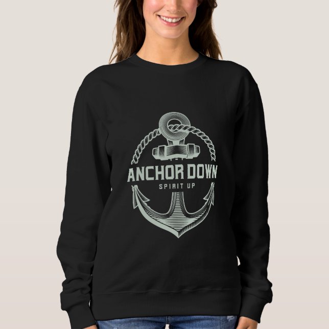 Camiseta Anchor para Baixo, Espírito Para Cima (Frente)
