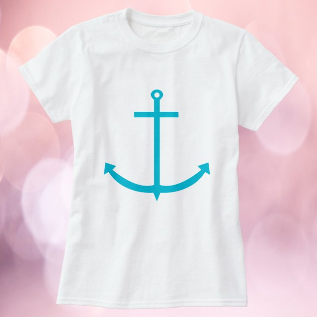 Camiseta Anchor Turquoise Náutica (A shirt with a graphic of a turquoise anchor)