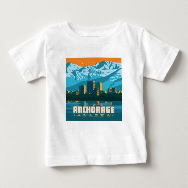 Camiseta Anchorage, Alasca (Frente)