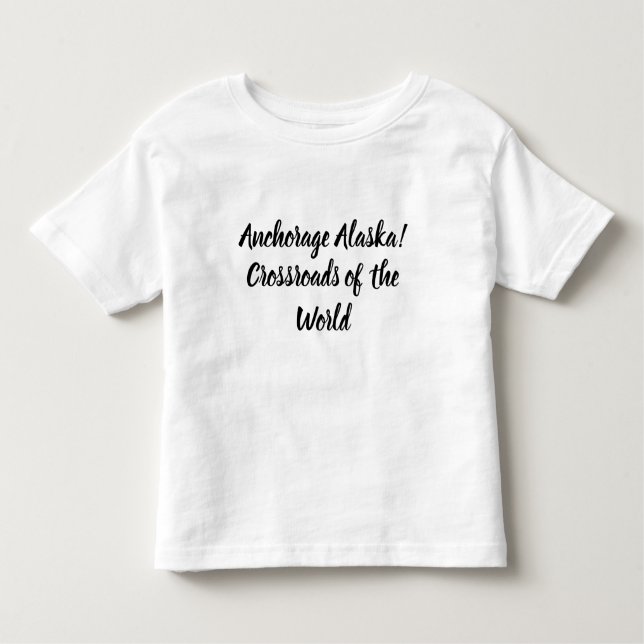 Camiseta Anchorage Alaska Crossroad do Mundo (Frente)