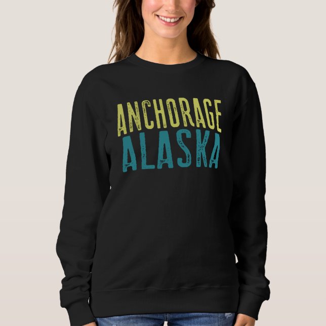Camiseta Anchorage Alaska Pacific Coast Stacked (Frente)