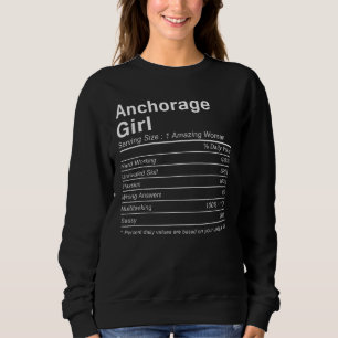 Camiseta Anchorage GAROTA AK ALASKA Fatos Nutricionais Cida