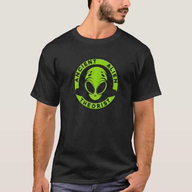Camiseta Ancient Alien Theorist Ufo Conspiracy Alien (Frente)