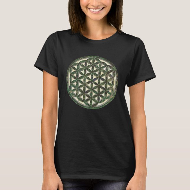 Camiseta Ancient Flower of Life  Sacred Geometry (Frente)
