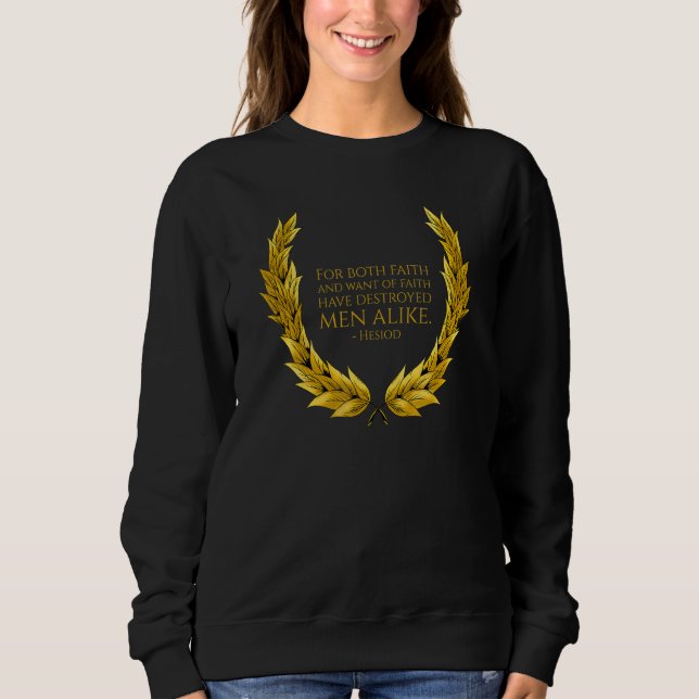 Camiseta Ancient Greek Poetry & Mythology - Hesiod Quote On (Frente)