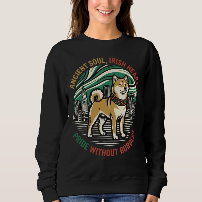 Camiseta Ancient Soul Irish Heart Shiba (Frente)