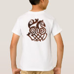 Camiseta Ancient Viking Horse Design in Maroon<br><div class="desc">Ancient Viking design of a horse in textured maroon.</div>