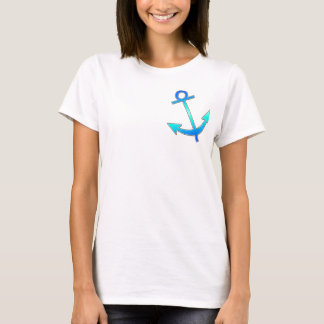 Camiseta Âncora--azul