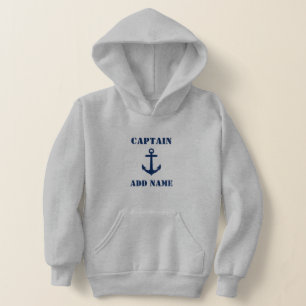 Camiseta Âncora azul do Marinho clássico e nome/classific