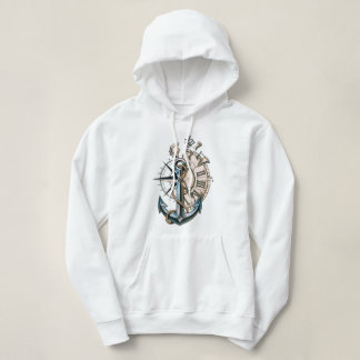 Camiseta Âncora Bússola Relógio Desenho Tatuagem Náutica Vi