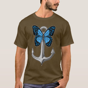 Camiseta Âncora da borboleta