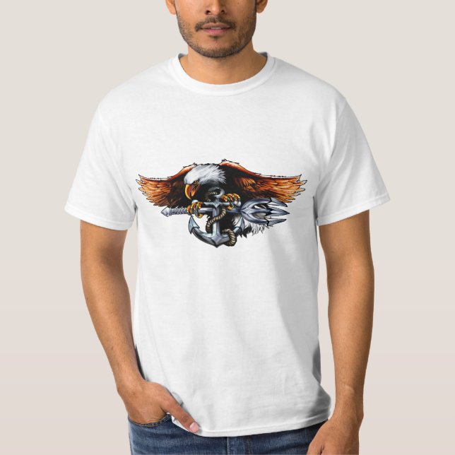 Camiseta Âncora de Águia da Marinha (Frente)