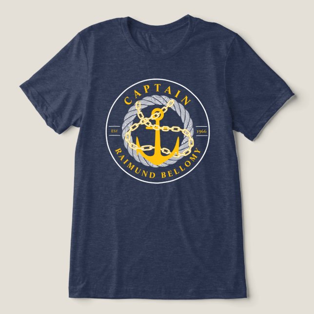 Camiseta Âncora de barcos (Design frontal)