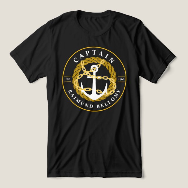 Camiseta Âncora de barcos (Design frontal)