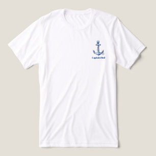 Camiseta Âncora de Listras Náuticas de Aniversário