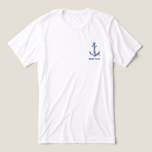 Camiseta Âncora de Listras Náuticas de Aniversário