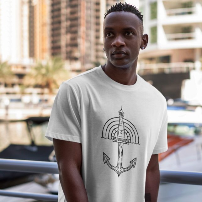 Camiseta Âncora de navio de farol (Criador carregado)