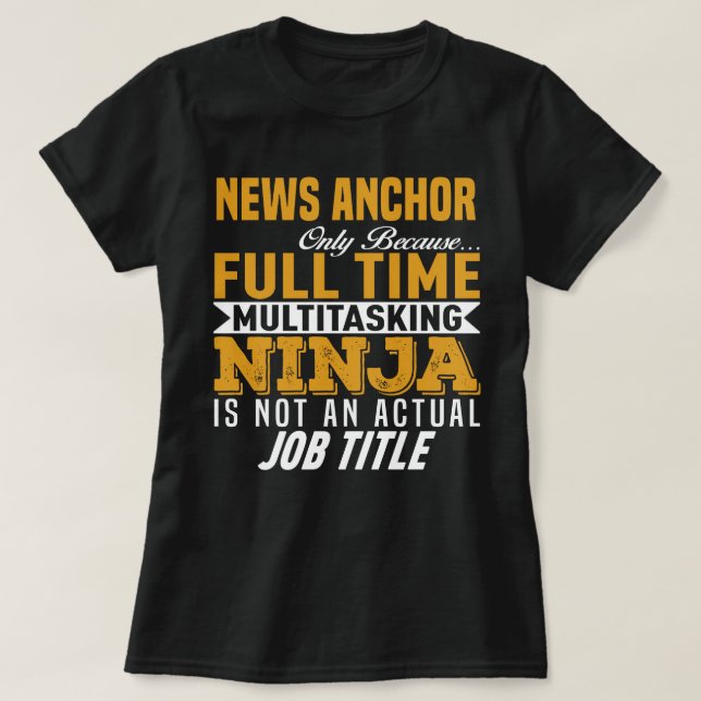 Camiseta Âncora de notícias (Frente do Design)