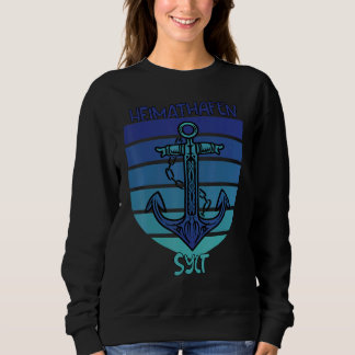 Camiseta Âncora de Sylt Porto de Origem Mar do Norte Lembra