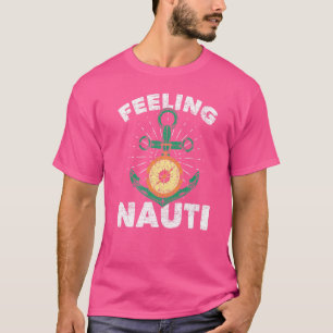 Camiseta Âncora de veleiro Bússola Sentimento Nauti Marinhe