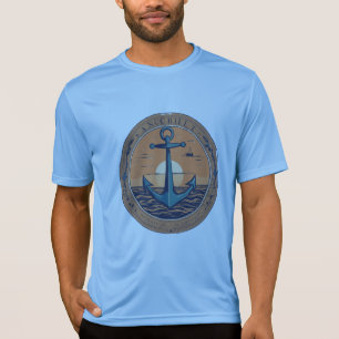 Camiseta Âncora Minimalista - Símbolo da Design de Força